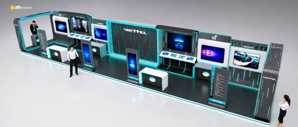 THIẾT KẾ BOOTH TRIỂN LÃM VIETTEL